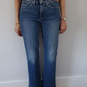 Lucky Brand high waist crop cut edge jeans size 0